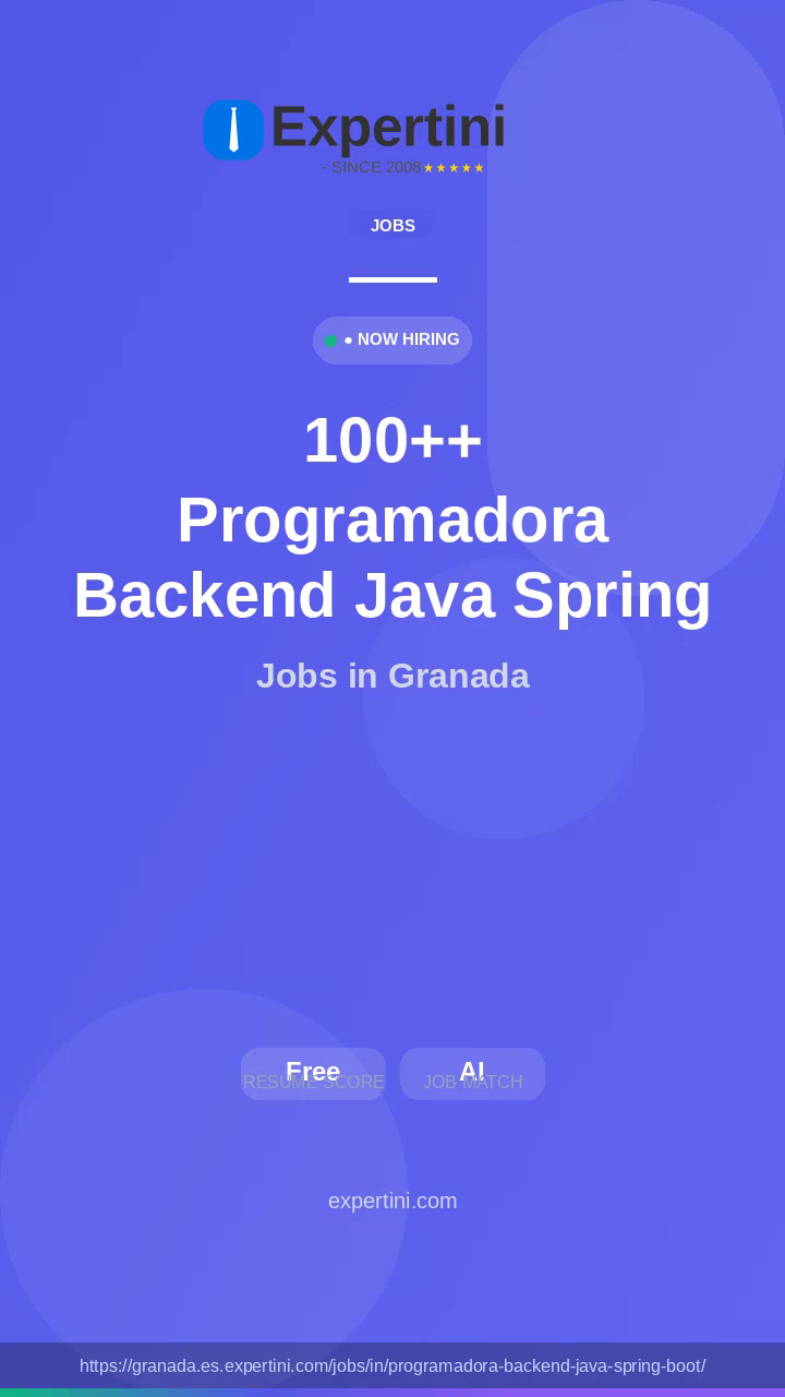 384+ Programadora Backend Java Spring Boot Jobs in Granada, Spain — Local Employers Hiring August 2026